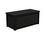 Koll Living Aufbewahrungsbox/Kissenbox Blackwood, 623 Liter trockener & belüfteter Stauraum - mit Gasdruckfedern - Deckel bis zu 272 kg belastb