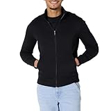 Amazon Essentials Herren Fleece-Jacke mit durchgehendem Reißverschluss, Schwarz, XXL