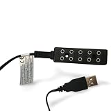 BELI-BECO 4246 USB-Verteilerleiste 5-Fach für 4,5V Lampen und LEDs - Ideal für Weihnachtskrippen, Puppenstuben und Modellbau (Schwarz)