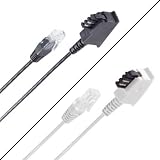 AC-Sat-Corner FRITZ!Box 7560 TAE auf RJ45 Lankabel Routerkabel Verlänergungskabel 8P2C Weiß 15 M