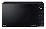 LG MH6535GIS Mikrowelle mit Smart Inverter Technologie & Quarz Grill, 25 Liter Kapazität, 1000 W, Automatikprogramme, einstellbare Leistungsstufen für optimales Garen und EasyClean-Funktion, Schw
