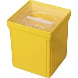 kaiserkraft | Einsatzbox Gr 3 mit Deckel | Außen-LxBxH 108 x 108 x 130 mm | VE 20 Stk | gelb
