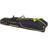 Fischer Skicase Alpine Race Skitasche, 190 cm, mit Griff-Kompressionsriemen, Doppelreißverschluss mit einfachem Zugang und strapazierfähigem Stoff für Bergausflüge und Flugreisen, 3