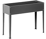 Dehner Hochbeet Münster, ca. 100 x 30 x 80 cm, Stahl, grau, Dunkelg