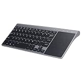 Fydun Kabellose Tastatur 59, ultradünne tragbare Mini-Taste, 2,4 G, mit Touchpad, Ziffernblock für Computer-TV