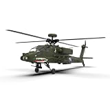 Rxbycxshi F11 AH64 RC Hubschrauber für Erwachsene, 1:32 6CH Bürstenlos Helikopter 6G/3D Stunt Copter Modell Geschenk 2024 Weihnachten für Erwachsene - BNF V