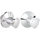 GROHE Costa - UP-Ventil Oberbau & Costa - UP-Ventil Oberbau (Markierung: Rot, Einbautiefe stufenlos einstellbar, wärmeisoliert), chrom, 19855001