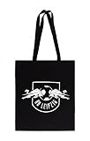 RB Leipzig Stoffbeutel - Vereinswappen - schwarz Beutel Tasche Trag