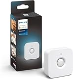 Philips Hue Bewegungsmelder Indoor, Tageslichtsensor für smarte Beleuchtung, automatische Lichtsteuerung bei Bewegung für EIN sicheres Zuhause, weiß