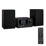 MEDION P85003 Micro Audio System Kompaktanlage (Internetradio, DAB+, PLL UKW Radio, Bluetooth, USB Anschluss, AUX, 2x150 W)