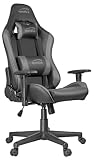 Speedlink XANDOR Gaming Stuhl – stufenlos höhenverstellbar, Computer Bürostuhl mit Wippfunktion, 2D-Armlehnen, hohe Rückenlehne, schwarz-g