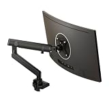 Monitor Halterung Einzelner Monitorhalterungsarm for 17-40-Zoll-Bildschirme, Monitor-Tischhalterung hält bis zu 26,4 Pfund, voll bewegliche Monitor-Tischhalterung, VESA-Halterung 75 x 75, 100 x 100 B