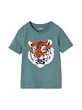 Vertbaudet Jungen T-Shirt mit Wende-Pailletten Oeko-Tex Aqua 98/104