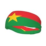 Flagge von Burkina Faso, modisches Sport-Stirnband, schweißabsorbierend, für Laufen, Fitness, elastisch, atmungsaktiv, für alle J