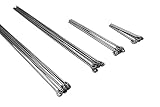 HEXIM Ösendraht & Schnellabhänger für CD 60/27 - Trockenbau Rigips Decke abhängen Ösendrähte 4mm (100 Stück Abhängedraht 1500mm) 150cm Draht mit Ö
