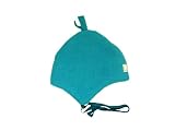 Pickapooh Mütze aus 100 % Merinowolle, für Babys, Jungen, Mädchen, Kinder, Fleece, Ohrenklappen, Tir, 51