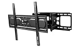 One For All TV-Wandhalterung, Schwenkbar 120° /Neigbar/Ausziehbare Fernseher Halterung, Curved 4K OLED QLED LED Flachbildfernseher, 10 Jahre Garantie, max. 60 kg, Schwarz, 32 bis 90 Zoll, WM4661