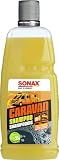 SONAX CARAVAN Shampoo (1 Liter) Reinigungskonzentrat mit Wachsanteilen, für alle Oberflächen an Caravan/Bus/Wohnmobil/Wohnwagen | Art-Nr. 07133000, orang