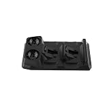 Dock Station Ständer Schnellladegerät für PS Move Controller 4 in 1 Dual USB Schnittstelle LED-Anzeige Schwarz Kap