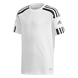 adidas Jungen Squadra 21 Jersey, White / Black, 13-14 Y