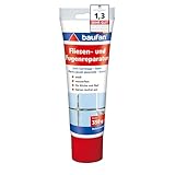 Baufan Fliesen- und Fugenreparatur Weiß 350g I Wasserfeste Spachtelmasse mit optimaler Haftung I Für Küche & Bad I Härtet rissefrei aus I Fugen-Mö