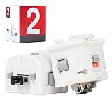GIRIAITUS Wii Motion Plus Adapter Externe Fernbedienung mit Bewegungssensor, Weiß, 2