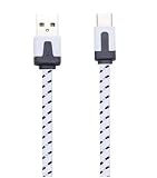 Noodle-Kabel für Microsoft Surface Go Ladegerät Typ C Android Universal (weiß)