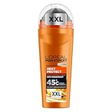L'Oréal Men Expert XXL Deoroller für Männer, Deo Roll-On gegen Schweißgeruch, Schwitzen und Achselnässe, Herren Deodorant für hohe Temperaturen bis zu 45°C ohne Alkohol, Heat Protect, 1 x 100