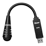 Etour Mini-USB-Mikrofon für Laptop und Desktop-Computer, mit Schnellstummschaltung & Universal-USB-Soundkarte, Plug & Play, kompatibel mit PC und Mac, ideales Kondensatormikrofon für Remote-Arbeit,
