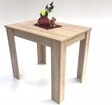 Möbel SD Esszimmertisch Küchentisch Sonoma Eiche hell Sägerau 86x60