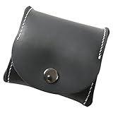 Yardenfun Mini-Geldbörse Mini-Münzen-Aufbewahrungstasche Mini-Sachen für den Geldbeutel modische Münztasche small Wallet kleingeldbeutel praktische Münztasche Tasche für Münzen Leder Black