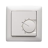 Halmburger Raumthermostat RTR-5510(rg) inkl. GIRA Standard 55 1-Fach Rahmen 021103 in reinweiß mit Abdeckung 55x55