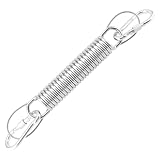 MUNGHOK 200mm Schwingfeder für Hängesessel, Stahlfeder Set mit Drahtseil und 2 Karabinerhaken, Edelstahl Aufhängung Feder für Hängesessel Hängeschaukel Boxsack H