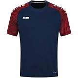 JAKO Herren T-shirt ydeevne T Shirt Performance, Marine/Rot, L EU