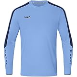 JAKO Kinder Torwart-Trikot Power (Langarm), SkyBlue/Marine, 152