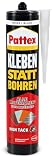 Pattex Kleben statt Bohren High Tack, Montagekleber & Baukleber mit hoher Anfangshaftung, starker Kleber für fast alle Untergründe, flexibler Alleskleber, 1x440g