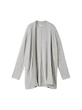 TOM TAILOR Damen 1043155 Basic T-Shirt Cardigan, 21373-Medium Silver Grey Melange, X-Larg