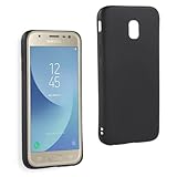 REY Schwarz Silikonhülle TPU für Samsung Galaxy J3 2017, Handyhülle Premium Kratzfest TPU Durchsichtige Schutzhülle, Ultradünne 0,33