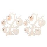 Levemolo 2 Sätze Fotorahmen Selber Machen Bilderrahmen Fotoanzeigerahmen Kreativer Fotohalter Fotorahmen Aus Holz Tischfotorahmen Fotodekor Fotohalterverzierung Light Brown Hö