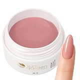UV Aufbaugel Natural Nude Gel 30ml – Camouflage Nagelgel – UV/LED härtend Aufbaugel für Naildesign und Nailart - Builderg