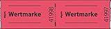10x Sigel® GR554 Gutscheinmarken-Rollen »Wertmarke« rot fortlaufend nummeriert 60x30 mm 500 Stück
