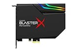 Creative Sound BlasterX AE-5 Plus SABRE32 Hochauflösende PCI-e-Gaming-Soundkarte und DAC mit 32-Bit / 384 kHz, Dolby Digital und DTS mit bis zu 122 dB Rauschabstand, RGB-Aurora-Beleuchtungssy