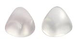 3D-Silikon-Dreieck Push-up Brust-Pads-Einsätze für Badeanzug und BH, perfekt für Triangel-Top-BHs, Bikini-Oberteile und einteilige Badeanzüge (Transparent)