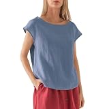 Tshirt Damen Angebot Bluse Schwarz Damen Sommershirtsdamen Oversize Damenoberteile Modern Shirt Cremefarben Damen Top Mit Gummizug Am Saum Damen Bluse Mit Puffaermel Damenbekleidung Sale S