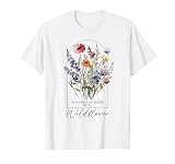Sommer Blumen Grafik Gartenarbeit Blühende Blumen Wildblume T-S