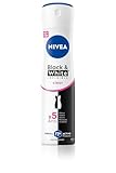 NIVEA Black & White Deo Damen Invisible Original 6 x 150 ml und Soft Mini Creme für Körper, Gesicht und Hände 25 g, Set mit Deospray und Feuchtigkeitscreme – Exk