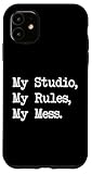 Hülle für iPhone 11 Mein Studio Meine Regeln Mein Chaos Lustig