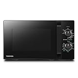 Toshiba MW2-MG20PF(BK)/GE Mikrowellenherd 800 W mit knuspriger Grill- & Kombigarfunktion, 5 Leistungsstufen, 1000 W Grillleistung, Schw