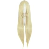MapofBeauty 32' lange gerade Anime Kostüm Cosplay Perücke Partei Perücke (hellblond)