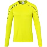 uhlsport Unisex Kinder Stream 22 Langarm Kinder Trikot, Limonengelb/Azurblau, 164 EU
